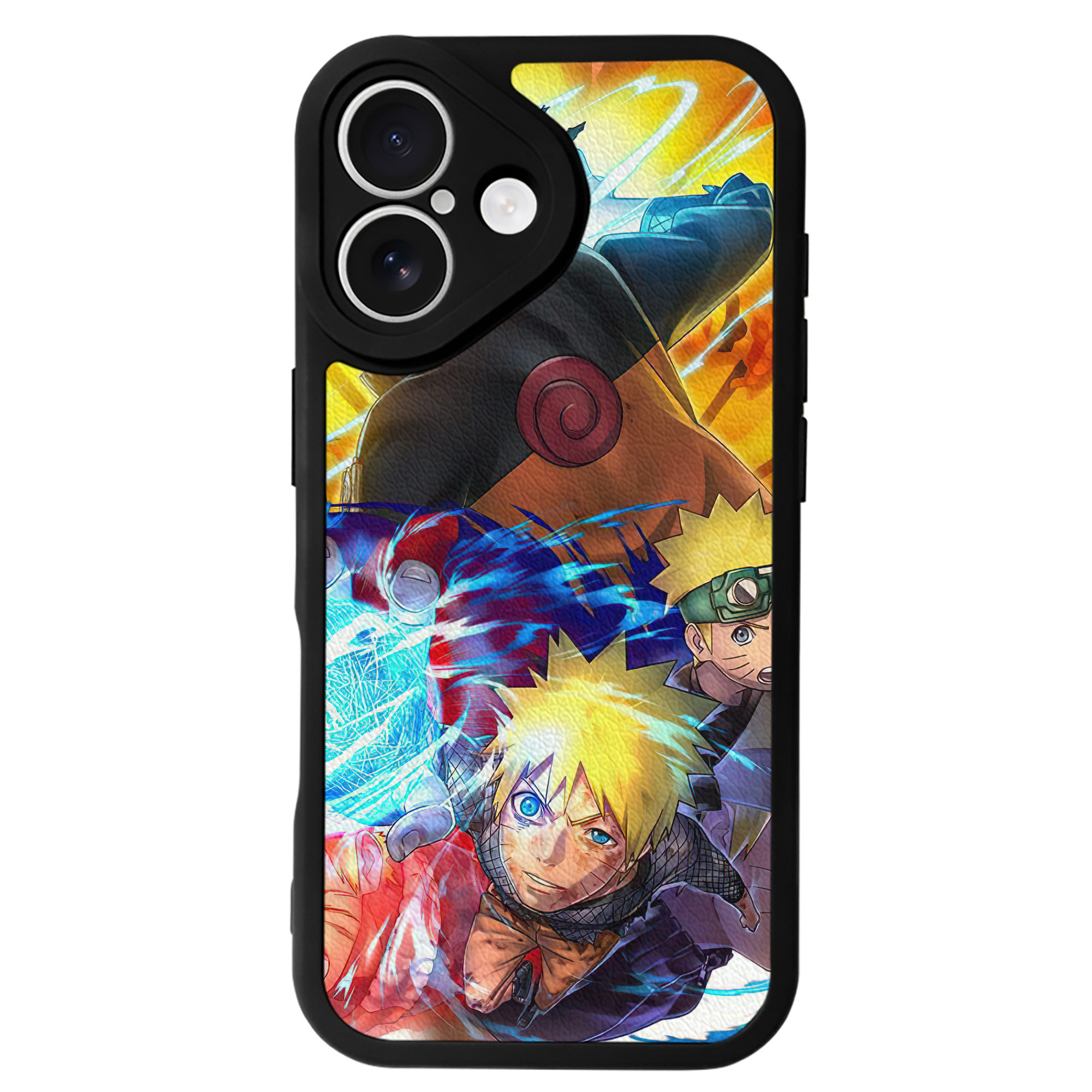 （画像用） NARUTO -ナルト- NARUTO -ナルト- 疾風伝 【iPhone 16シリーズ対応】シリコンスマホケース（レザー調） 材質：シリコン